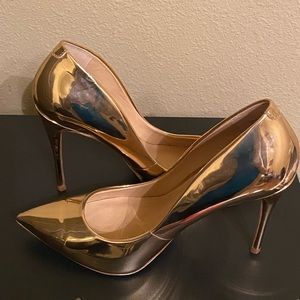 Rose Gold Steven Madden Pumps